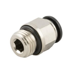 Racor recto cilindrico macho con torica D-6 M12X1,5 Aignep codigo 50020N 6 M12X1,5