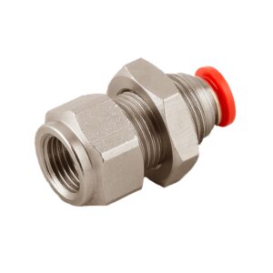 Racor recto intermedio pasatabiques hembra 8 1/8" M16X1 Aignep codigo 50055 8 1/8