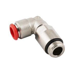 Racor codo prolongado giratorio cilindrico macho D-8 3/8" Aignep codigo 50126 8 3/8 - Imagen 1