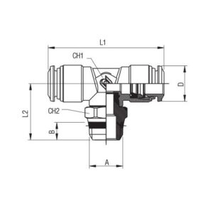 Racor te giratoria conica macho D-16 3/8" Aignep codigo 50211 16 3/8 - Imagen 2