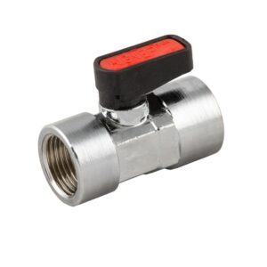 Valvula de paso hembra-hembra NBR 1/4" 1/4" Aignep codigo 6300 1/4 1/4