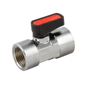 Valvula de paso hembra-hembra FKM 1/2" 1/2" Aignep codigo 6305 1/2 1/2 - Imagen 1