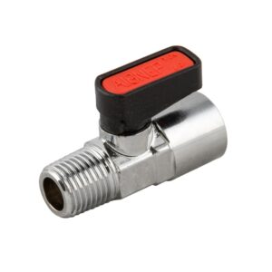 Valvula de paso macho conico-hembra NBR 1/8" 1/8" Aignep codigo 6310 1/8 1/8