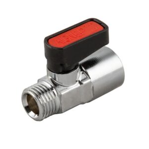 Valvula de paso macho cilindrico-hembra NBR 1/2" 1/2" Aignep codigo 6320 1/2 1/2