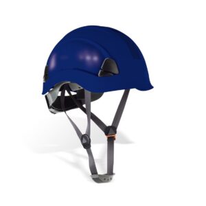 Casco de proteccion Steelpro para trabajos en altura 2088CEAM Eolo azul