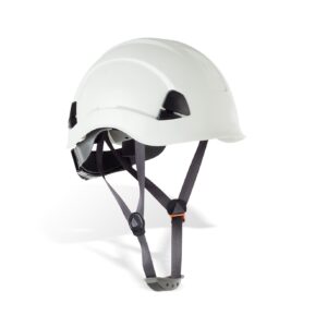 Casco de proteccion Steelpro para trabajos en altura 2088CEBL Eolo blanco