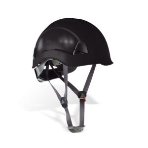 Casco de proteccion Steelpro para trabajos en altura 2088CENE Eolo negro