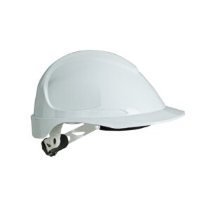 Casco de proteccion electricamente aislante Steelpro arnes textil 2088CTBL Thor blanco