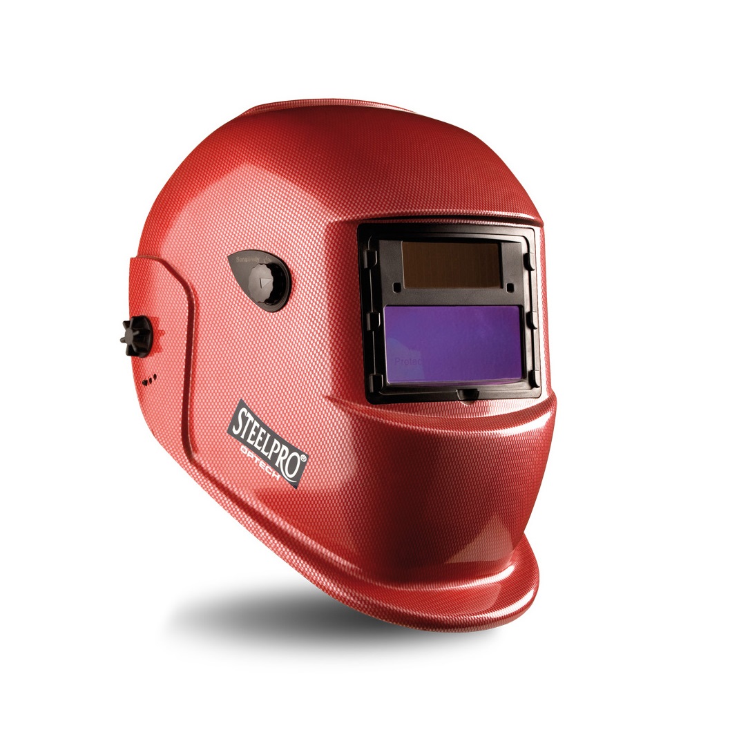 Pantalla de soldar electronica Steelpro tono variable (4/9 -13) 2188PSER rojo