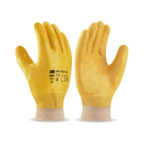 Guante de nitrilo flexible dorso cubierto talla 7