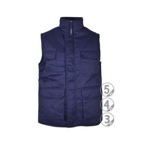 Chaleco cremallera central multibolsillo marino Denver talla XXL