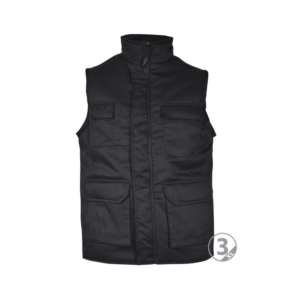 Chaleco cremallera central multibolsillo negro Denver talla S
