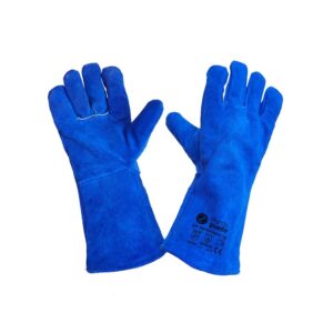 Guante de soldador color azul talla 9/L - Imagen 1