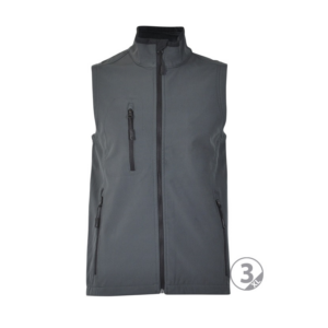 Chaleco softshell 3 capas gris plomo Oslo talla XL