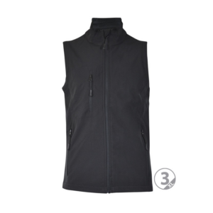 Chaleco softshell 3 capas negro Oslo talla S