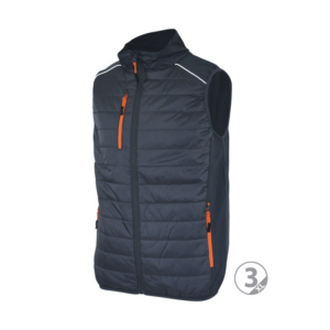 Chaleco acolchado ligero talla 44 gris-naranja Planet talla S