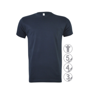 Camiseta manga corta marino Premium talla 3XL