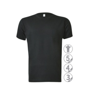 Camiseta manga corta negro Premium talla XXL - Imagen 1