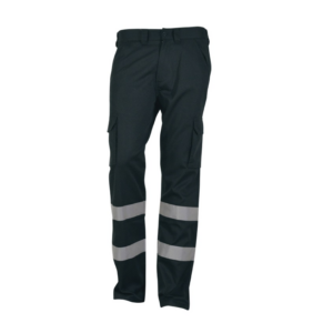 Pantalon largo multibolsillo con bandas reflectantes marino Tucson talla 58