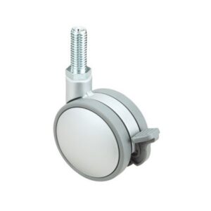 Rueda PVC giratoria con freno Alex diametro 60 mm. modelo 1-0624