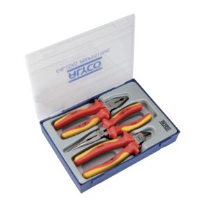 Juego de alicates aislados VDE en caja de plastico Alyco codigo 101860 - Imagen 1
