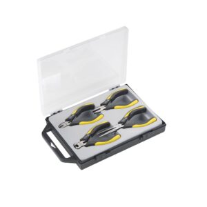 Juego de 4 minialicates de precision ESD en caja de plastico Alyco codigo 113190