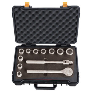 Juego de llaves de vaso 1/2" 13 piezas inoxidable Alyco codigo 126665