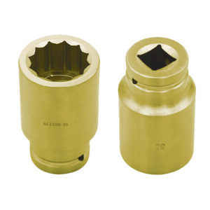 Llave de vaso de impacto larga 3/4" 32 mm. antichispa Cu-Be Alyco codigo 128477