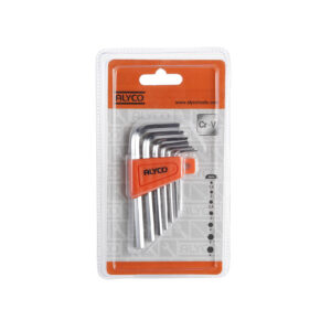 Juego llaves allen acodadas 7 piezas soporte plastico Alyco Orange codigo 170607
