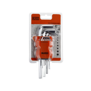 Juego llaves allen acodadas 9 piezas soporte plastico Alyco Orange codigo 170609