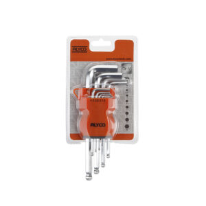 Juego llaves allen de bola 9 piezas soporte plastico Alyco Orange codigo 170610