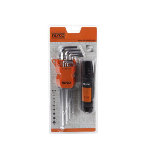 Juego llaves allen de bola extralargas 9 piezas soporte plastico Alyco Orange codigo 170612