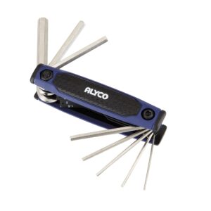 Juego llaves allen en navaja 8 puntas bicomponente Alyco codigo 193082 - Imagen 1