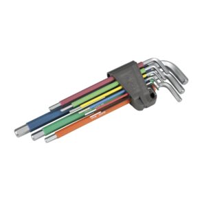 Juego llaves allen extralargas 9 piezas soporte goma Alyco codigo 193144