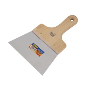 Espatula emplastecer inoxidable mango madera 120 mm. Alyco codigo 196305