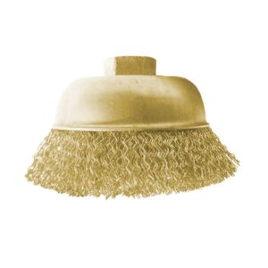 Cepillo de taza ondulado antichispa laton 100 mm. Alyco codigo 127882