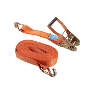 Cinta de amarre con trinquete y ganchos 50 mm. 8,5 mts. Alyco codigo 151020