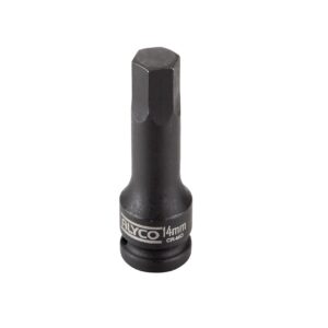 Llave de vaso de impacto 1/2" punta hexagonal 19 mm. Alyco codigo 198299