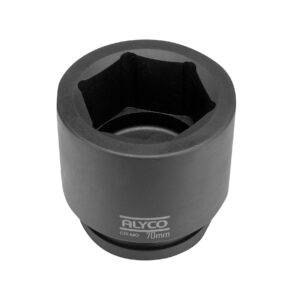 Llave de vaso de impacto 1-1/2" boca hexagonal 70 mm. Alyco codigo 198970