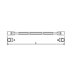 Llave de vaso 12-13 mm. Ega Master doble articulacion 12 cantos codigo 61303 - Imagen 2