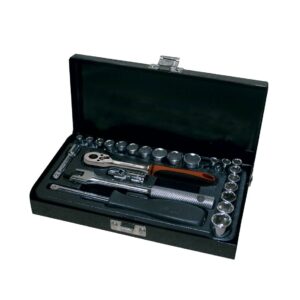 Juego de llaves de vaso 1/4" 24 ud. Ega Master 4-13 mm. y 3/16"-1/2" 6 cantos codigo 61791 - Imagen 1