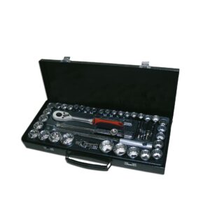 Juego de llaves de vaso 1/2" 41 ud. Ega Master 10-32 mm. y 3/8"-1-1/4" 12 cantos codigo 61793