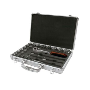 Juego de llaves de vaso 1/2" 25 ud. Ega Master 5/16"-1-1/4" 12 cantos codigo 61963