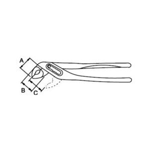 Tenaza de canal Ega Master 12"  codigo 62134 - Imagen 2