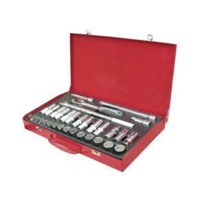 Juego de llaves de vaso 1/2" 33 ud. Ega Master 10-24 mm. 10-19 mm. serie larga 12 cantos codigo 65074 - Imagen 1