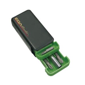 Juego 10 puntas destornillador Ega Master punta plana y adaptador codigo 66954