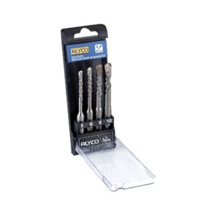 Juego de 4 brocas para hormigon SDS Plus 5-6-8-10 mm. Alyco codigo 122170 - Imagen 1