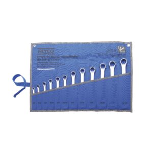Juego llaves combinadas 12 piezas en bolsa nylon 3/8"-1-1/16" Alyco codigo 190145