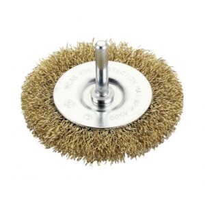 Cepillo cilindrico alambre ondulado con vastago 75 mm. Alyco codigo 197632