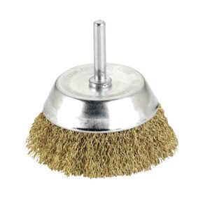 Cepillo taza alambre ondulado con vastago 50 mm. Alyco codigo 197640